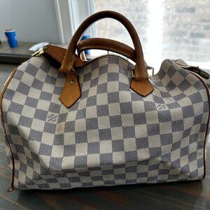 AUTHENTIC Louis Vuitton Damier Azur Speedy 30